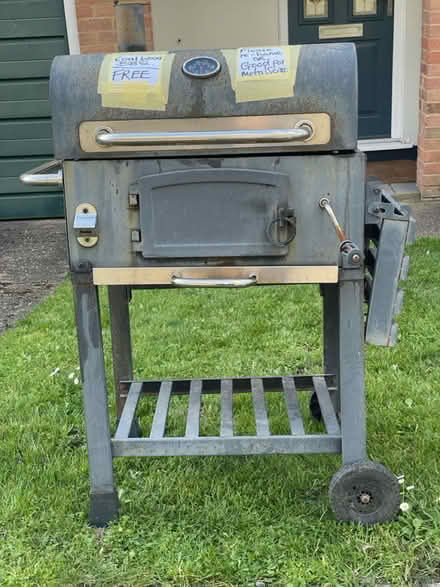 Photo of free Metal coal BBQ on wheels (Rochester ME1) #1