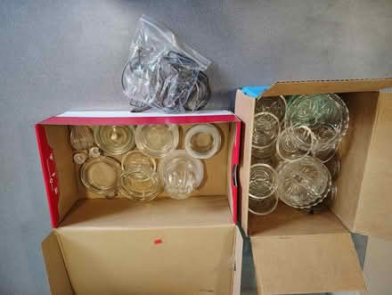 Photo of free Assorted vintage glass lids (Yorba Linda) #1