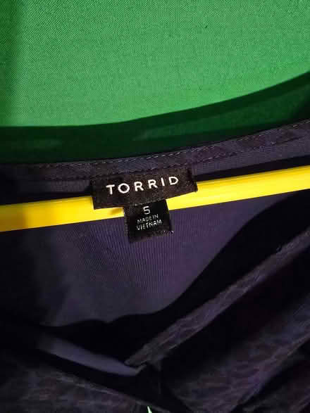 Photo of free Blue Leopard Ruffle Top (West 7th) #3