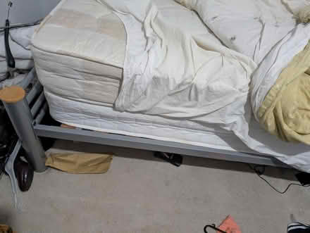 Photo of free Single silver and pine bed (Ruislip HA4) #4