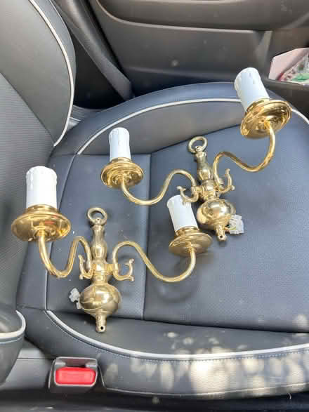 Photo of free Brass light fittings (Gaurlford WR14) #1