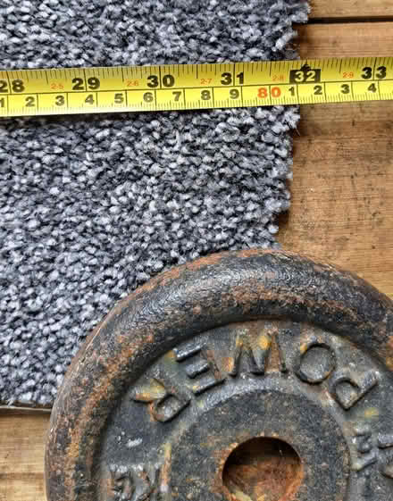 Photo of free Carpet offcut, grey, rectangular (S41. Chesterfield) #2