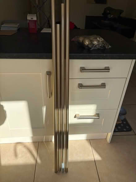 Photo of free Brass effect curtain pole (Ravenshead NG15) #1