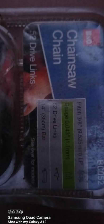 Photo of free Chain saw new blade (Shepshed LE12) #1