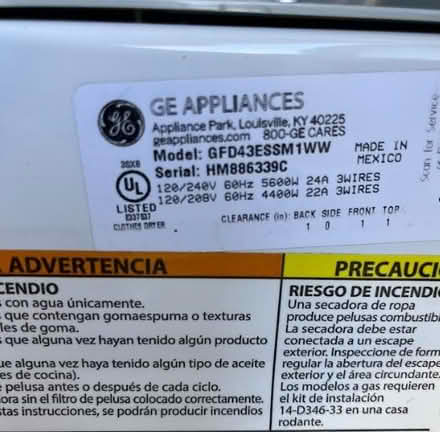 Photo of free Fully-Functioning Gas Dryer (Sunnyside) #4