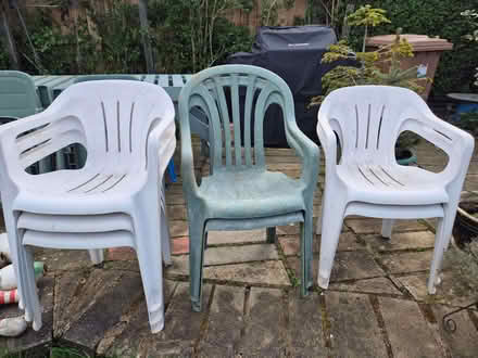 Photo of free plastic garden chairs (Werrington PE4) #1