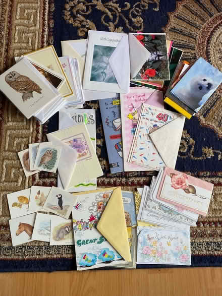 Photo of free Bundle of cards - mixed types (Cogges OX28) #1