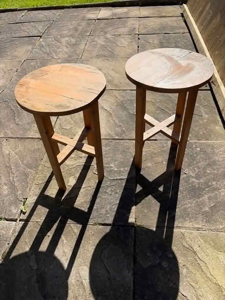 Photo of free Wooden stools/plant stands (Landican CH43) #1