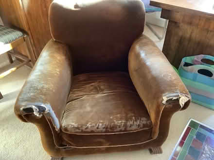 Photo of free Upholstered chair (Aigburth) #1