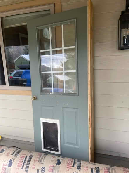 Photo of free Exterior Door + Built-In Dog Door (Whistler Rd and Stone Lane) #3