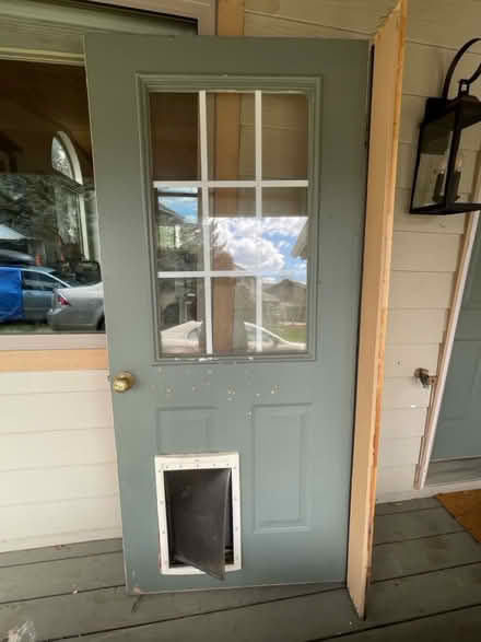 Photo of free Exterior Door + Built-In Dog Door (Whistler Rd and Stone Lane) #4