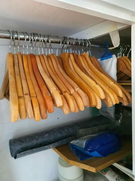Photo of free Wooden coat hangers. (Congleton CW12) #1