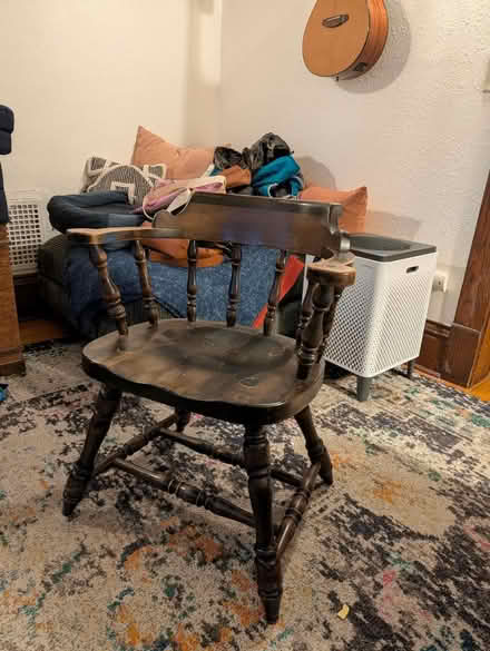Photo of free Sturdy wood chair (East side) #1