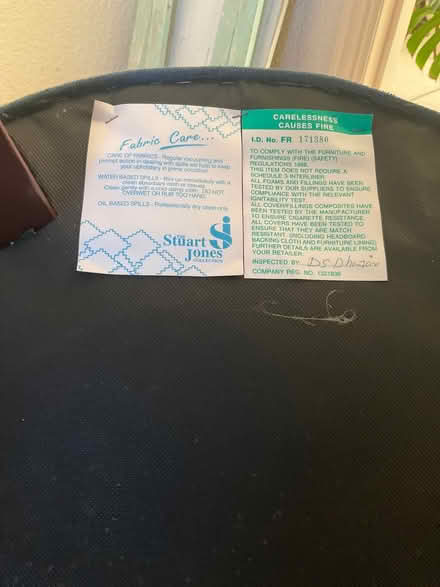 Photo of free Small upholstered chair (Saint Marychurch TQ1) #2