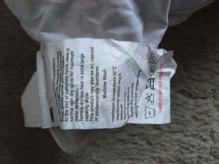 Photo of free Duck feather & duck down filled pillow 50x66cm (Kempsey WR5) #3