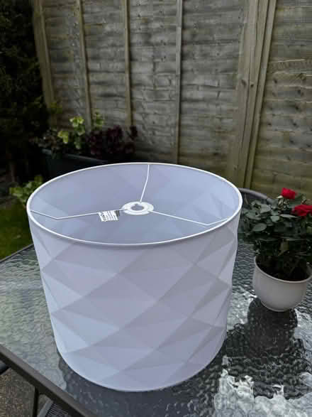 Photo of free White Cotton Geometric Shade (TN2 3HT) #1