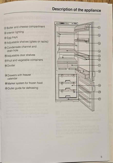 Photo of free Tall fridge freezer 50:50 Miele (Honiton EX14) #3