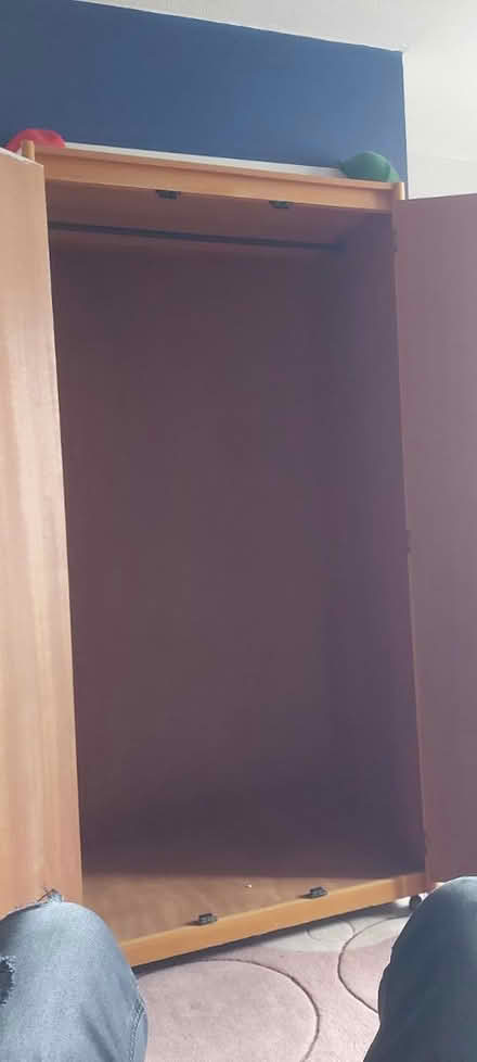 Photo of free Double door wardrobe (Knighton) #2