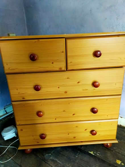 Photo of free Pine effect chest of drawers (Little Wenlock TF6) #3