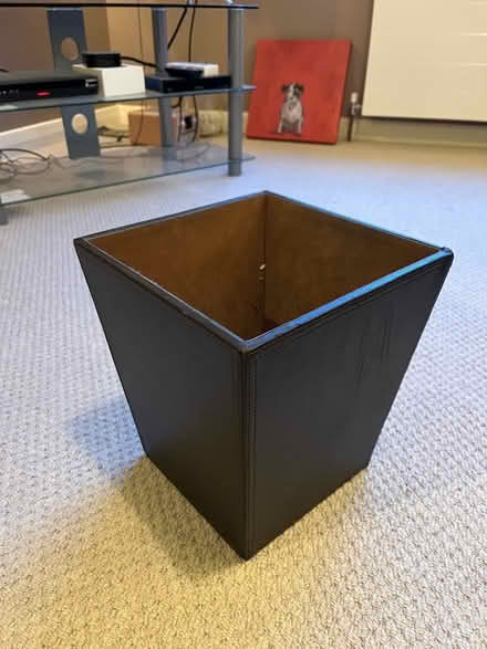 Photo of free Faux leather waste basket (Upper Weston) #1