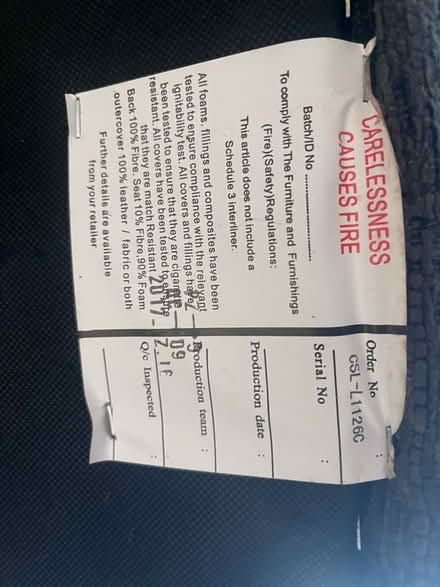 Photo of free 3 seater electric reclining sofa (Church RG2) #3