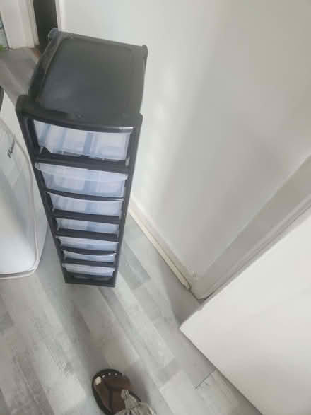 Photo of free Black and clear plastic stack of shelves (Haggerston E8) #3