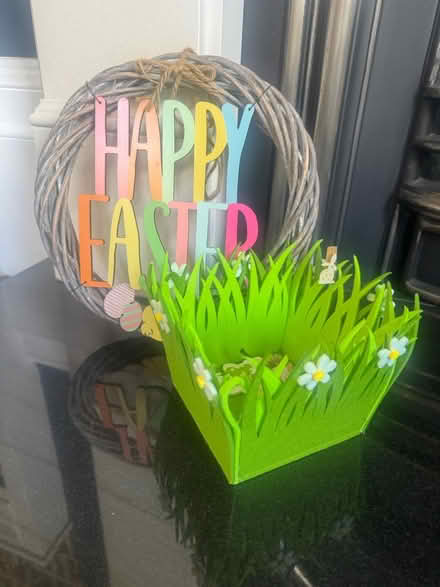 Photo of free Small Easter wreath and basket (Cheltenham) #1