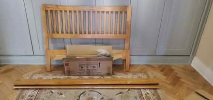 Photo of free Small Double, Oak Bedframe (Low Fell NE9) #3