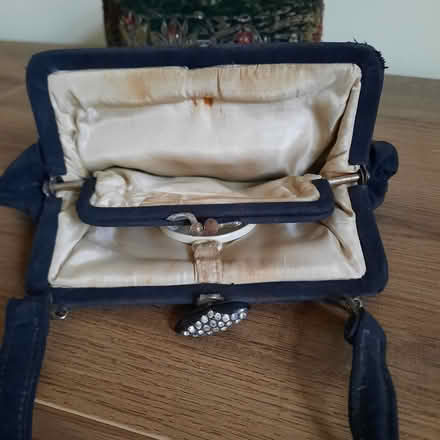 Photo of free Vintage silk handbag and velvet embroidered hat (Witton le Wear DL15) #2