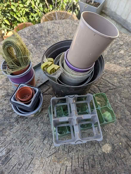 Photo of free Small Plastic Garden Pots (Brookvale RG21) #1