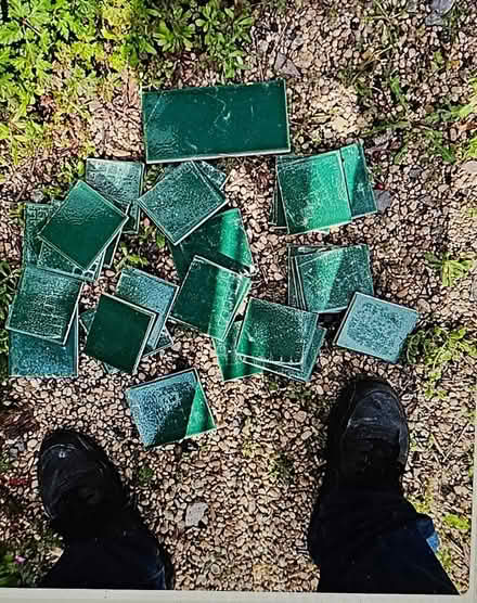 Photo of free Small blue tiles approx 25 (Frome BA11) #1