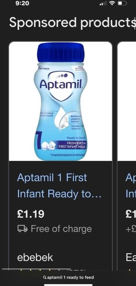 Photo of free Aptamil 1 (West Drayton) #1