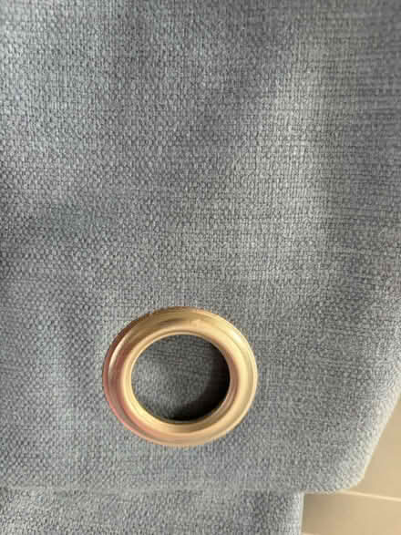 Photo of free Blue lined curtains & curtain pole (AL4) #1