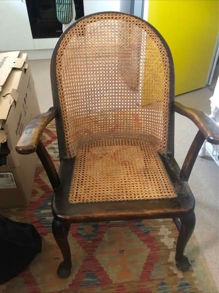 Photo of free Antique rattan chair (Islington N1) #1