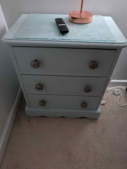 Photo of free Duck egg bed side cabinet (Ruislip HA4) #1