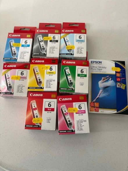 Photo of free Canon printer ink and photo paper (Westcott RH4) #1