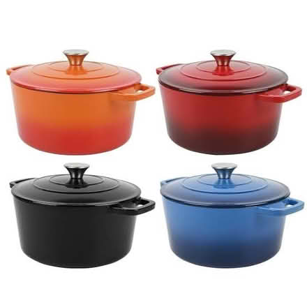 Photo of Cast iron pan with lid any colour (Woodseats S8) #1