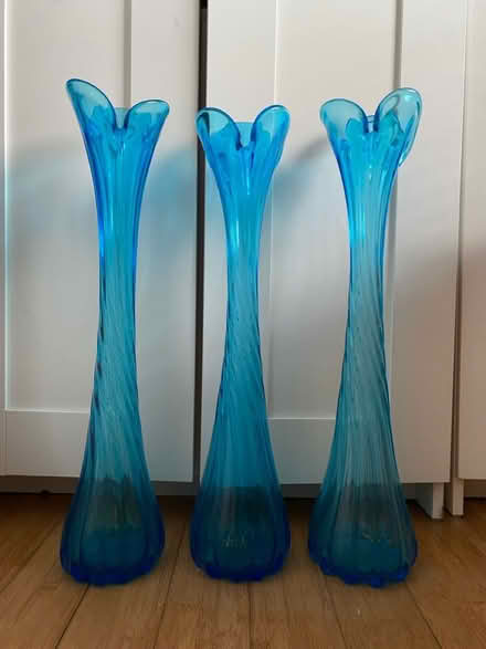 Photo of free 3 tall glass vases (set) (BN2) #1