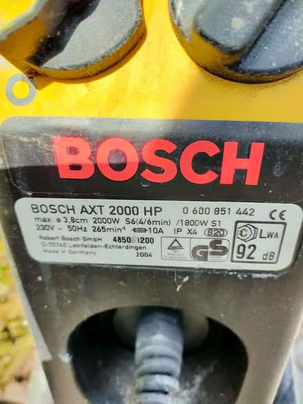 Photo of free Bosch branch shredder..spares or repairs (Little Wenlock TF6) #1