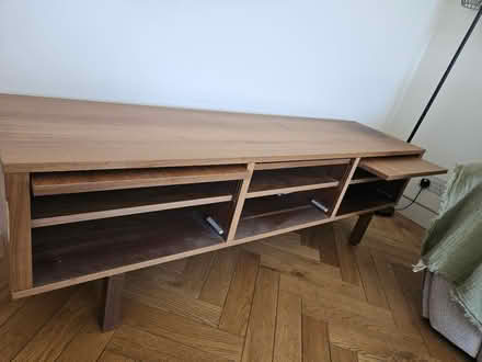 Photo of free Ikea wooden chestnut side cabinet (N8 9RR Nelson road) #4