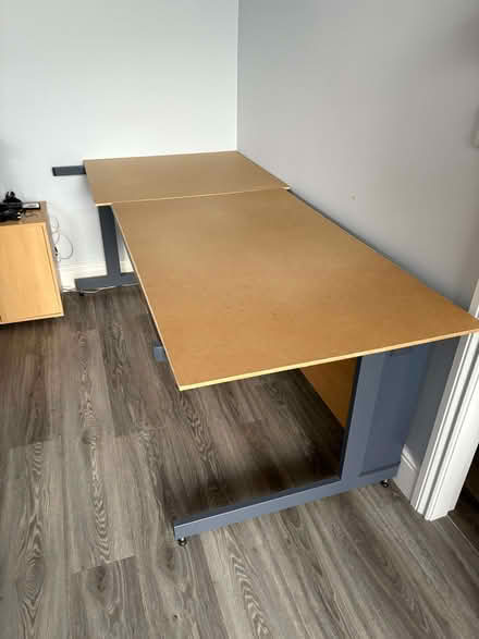Photo of free Office desk with plywood surface, pick up Douglas (Douglas IM2) #1