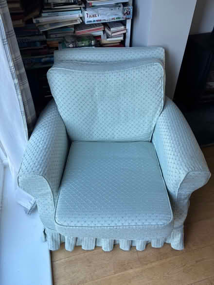 Photo of free Blue sofa and 2 fireside chairs (Pontesbury SY5) #2