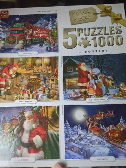 Photo of free Box of 5 * 1000 price jigsaw puzzles (Shippon OX13) #1