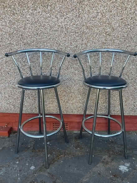 Photo of free Pair of Metal Bar Stools (By Hackney Downs station E5) #1
