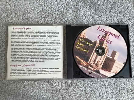 Photo of free Liverpool Lyrics CD (Childwall L16) #1
