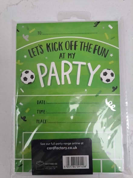 Photo of free 20 football party invites (Heswall) #1