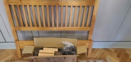 Photo of free Small Double, Oak Bedframe (Low Fell NE9) #2