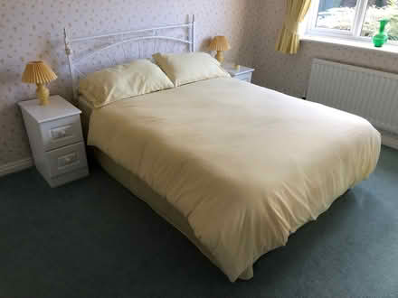 Photo of free Double bed with mattress (Great Sutton CH66) #1