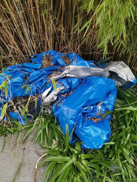 Photo of free Tarps, wood batons roofing tiles (Earlham NR5) #2