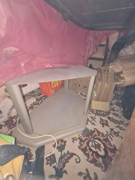 Photo of free Corner TV shelf, metal (Dalston E8) #1
